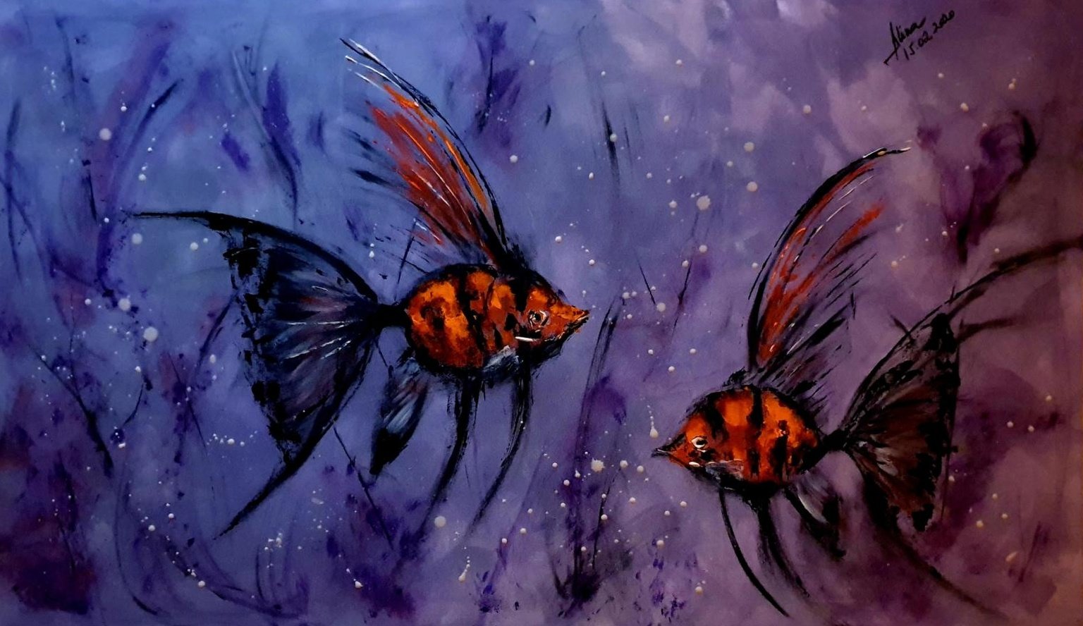 ArteDiAlina.com painting: a place for two